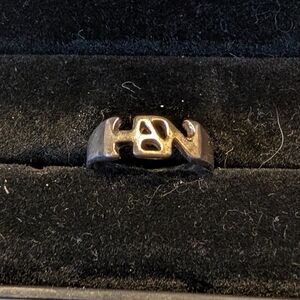 Hanson 20th Anniversary Sterling Silver HANSON Logo Ring